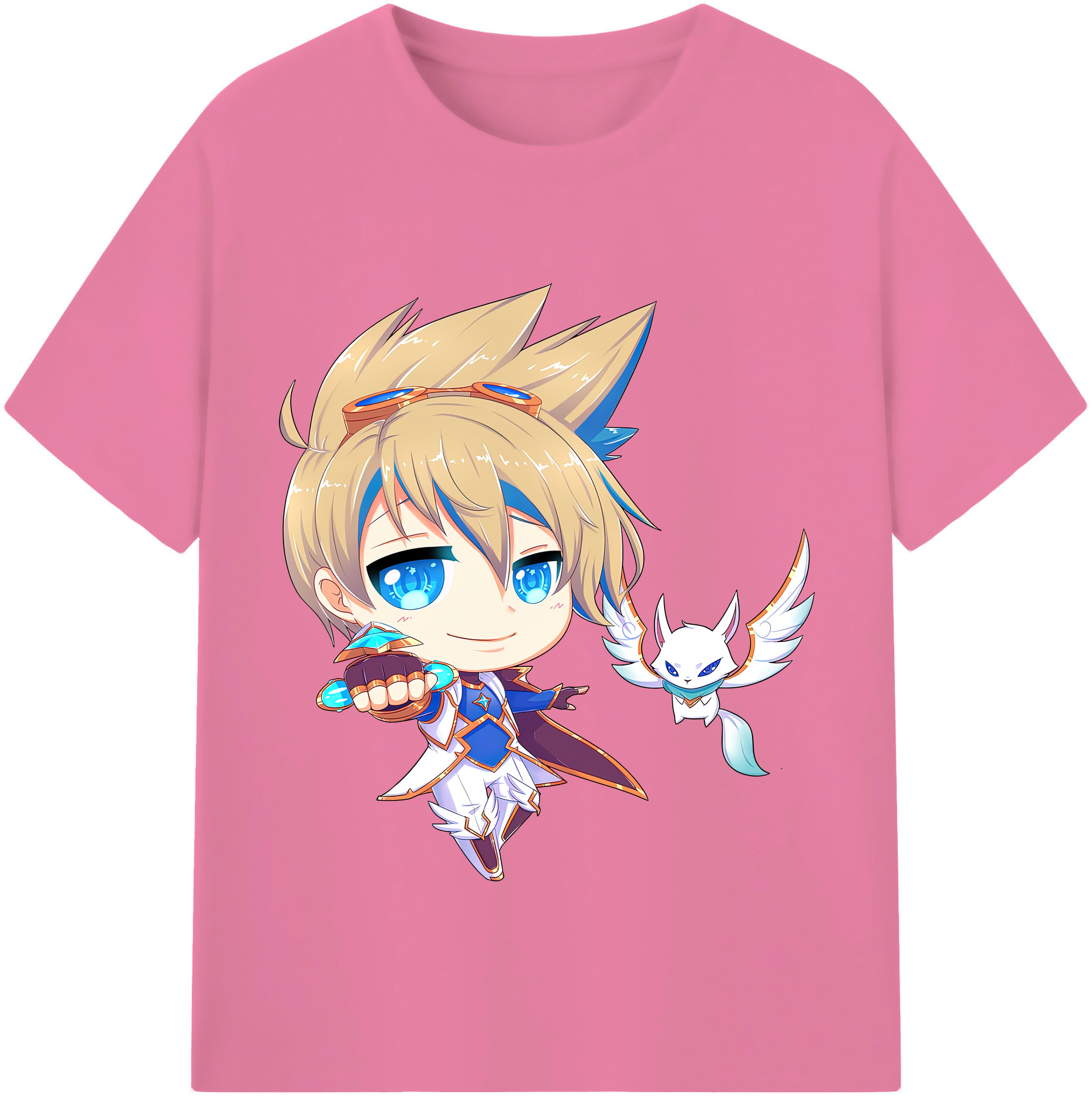 リーグ・オブ・レジェンド League of Legends LOL 綿100％半袖Tシャツ（フロントプリント）